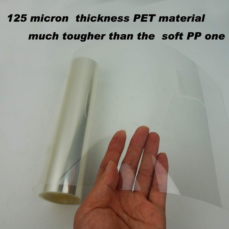Proshopping 8" x 394" Cake Collars, 125 Micron Thick Clear Acetate Rolls, Transparent Acetate Sheets, Mousse Chocolate Collar, Plastic Cake Surrounding Edge, Cake Strips - for Baking and Decorating - Image 3